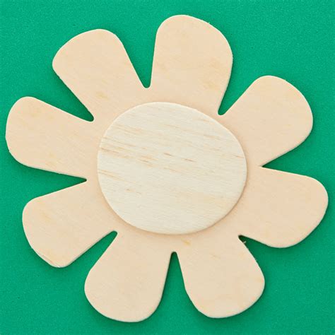 Unfinished Wood Dimensional Flower Cutout Wood Cutouts Unfinished