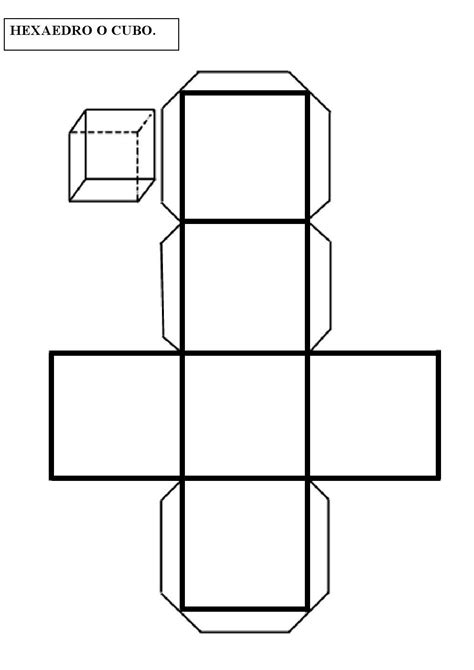 Construye Un Hexaedro O Cubo Figuras Geometricas Para Armar Cuerpos