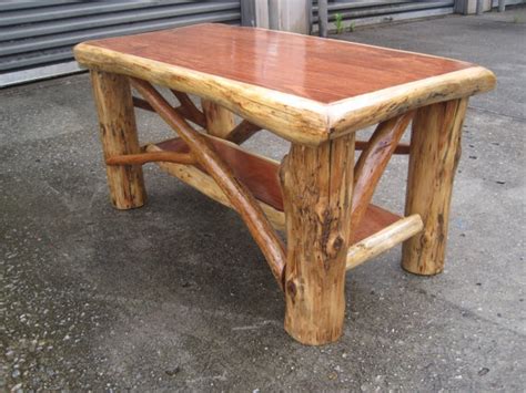 Items Similar To Rustic Log Coffee Table On Etsy Log Coffee Table