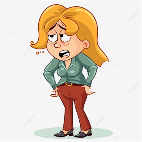 Embarrassing Clipart Cartoon Angry Embarrassed Woman Woman Standing Vector Woman Clipart