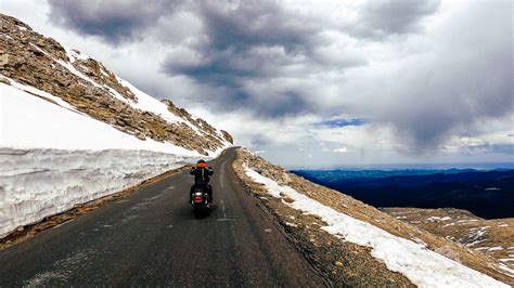 Riding A Motorcycle On Mount Evans Scenic Byway Motorcycling Guide