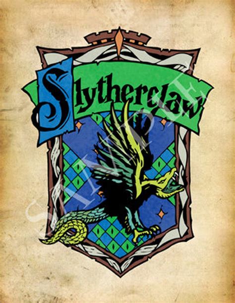 Slytherclaw Cross House Crest Harry Potter Facts Harry Potter Harry