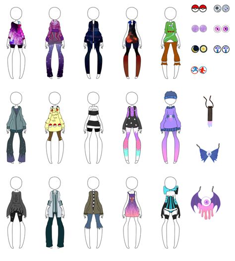 The Big Outfit Batch For Jaxn Grey By Tomboy Kei On Deviantart