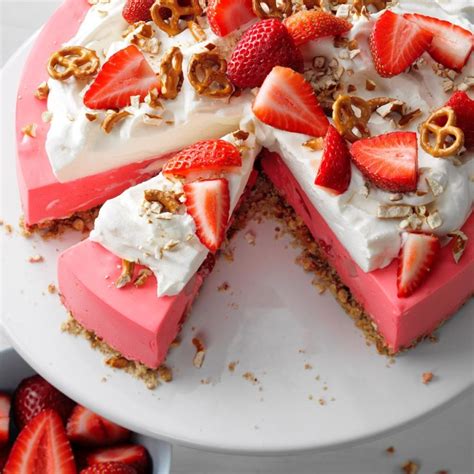 Strawberry Pretzel Pie Recipe No Bake Summer Desserts Easy Summer