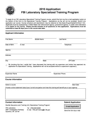 You can also use the memo format, which is a form of business correspondence used mostly within an organization. Fbi Applicant Form - Fill Online, Printable, Fillable, Blank | PDFfiller