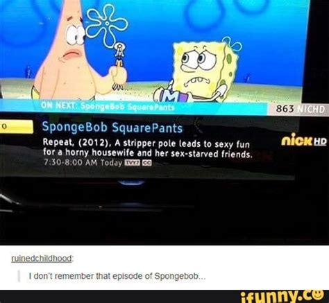 Spongebob Squarepants Repeat 2012 A Stripper Pole Leads To Sexy Fun