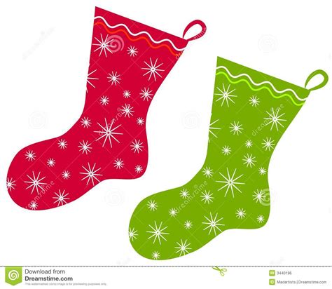 Christmas Stockings Clip Art 2 Royalty Free Stock Image Image 3440196