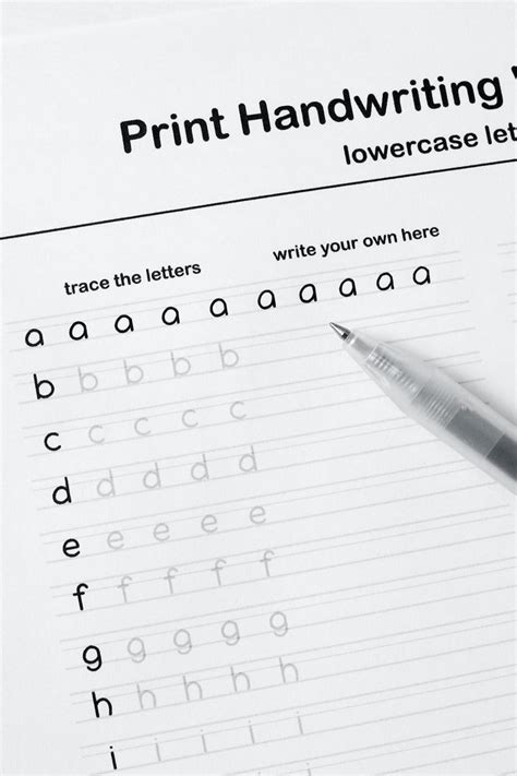 Printable Handwriting Worksheets5 Pages Letters Words And Etsy