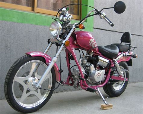 Custom Choppers For Women Motorcycle Chopper Pinkmini Custom 50cc