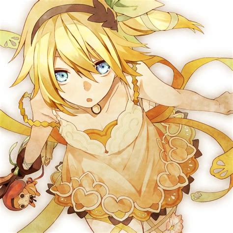 An Anime Character With Blonde Hair And Blue Eyes Wearing A Yellow
