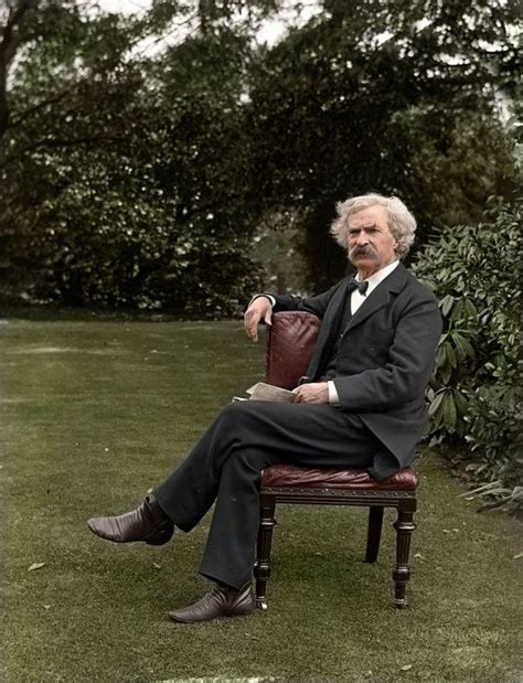 Mark Twain In The Garden 1900 Fotografías Históricas Fotos