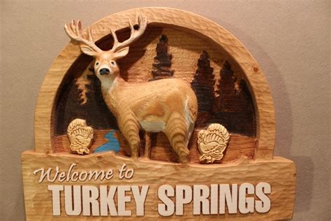 Hand Crafted Custom Carved Wood Signs Deer Signs Cabin
