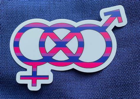 bi pride symbol vinyl sticker lgbtqa pride stickers etsy