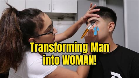 Wife Transforms Husband Into Woman Challenge Youtube