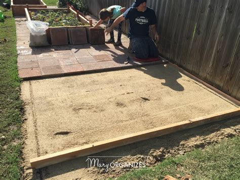 How To Install A Paver Patio The Foundation Of My Raised Garden Beds