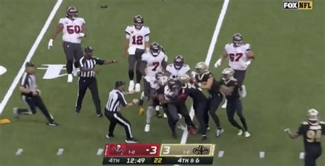 Watch Fight Breaks Out During Bucs Vs Saints Game The Spun Whats