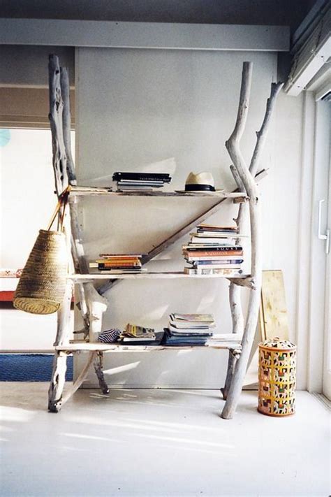 Étagère et meuble bibliothèque noir au design original et moderne. étagère en bois flotté | Driftwood decor, Decor, Home decor