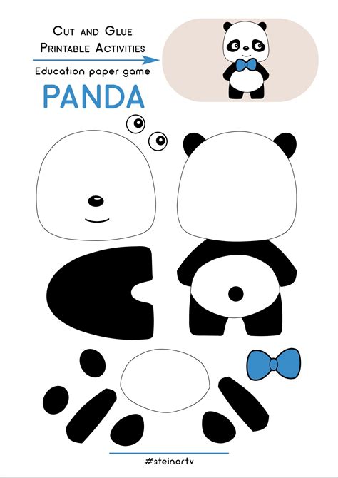 Cute Panda Cut File Cut Files Diy Paper Craft Creative T Etsy España
