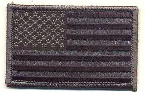 3 14 Acu Black Grey United States Us Flag Patch Velcro® Brand