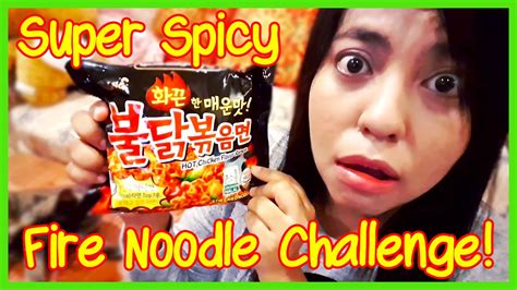 SPICY KOREAN FIRE NOODLE CHALLENGE YouTube