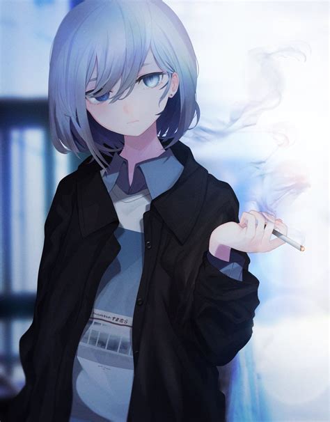 11 Anime Girl Smoking Wallpaper Sachi Wallpaper