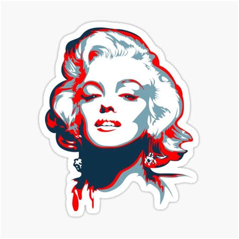Marilyn Sticker For Sale By Persuasian Redbubble