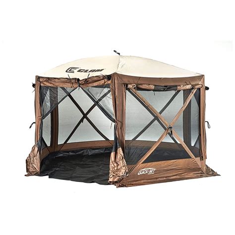 Clam Quickset Pavilion 125 Portable Outdoor Gazebo Canopy Tent With