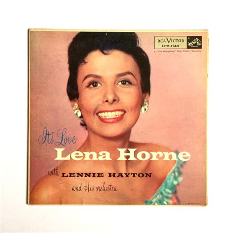 Lena Horne Met Lennie Hayton And His Orchestra Its Love Etsy Nederland
