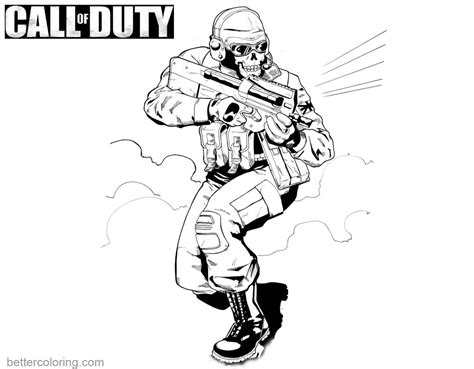 Call Of Duty Modern Warfare Coloring Pages