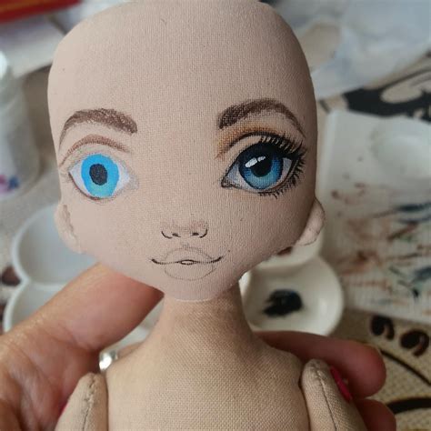 Doll Face Paint Doll Painting Face Painting Doll Crafts Diy Doll