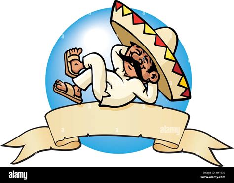 sleeping mexican vector illustration stock vector image and art alamy