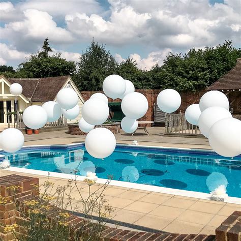 Pool Balloons Pool Party Backyard Pool Parties Bachelorette Pool Party Wedding Pool Party