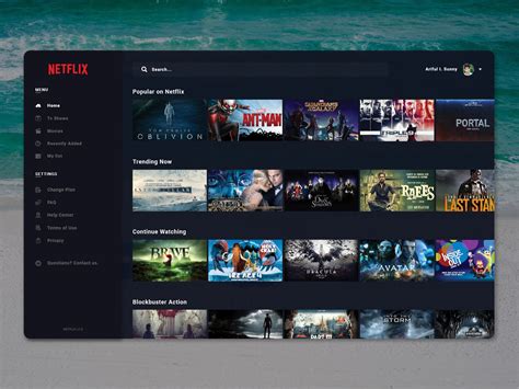 Netflix Desktop Application On Behance