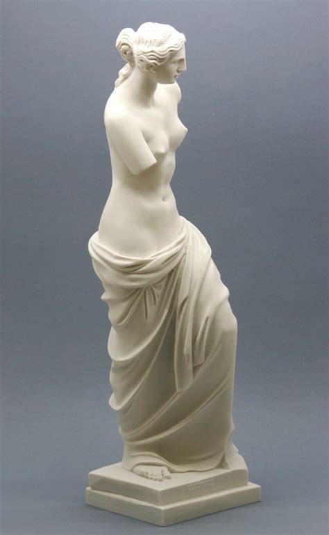 Aphrodite Venus De Milo Greek Goddess Cast Marble Statue