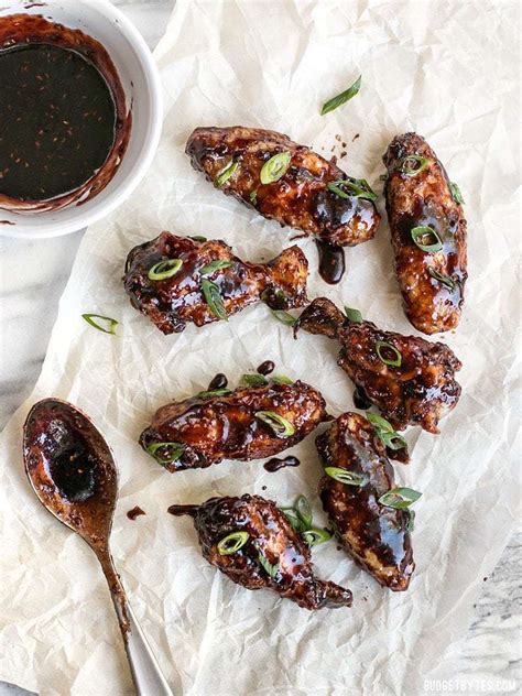 Neither of us were prepared to be such gluttons one afternoon. Raspberry Balsamic Baked Chicken Wings - Budget Bytes
