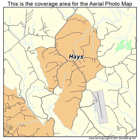 Aerial Photography Map Of Hays Nc North Carolina