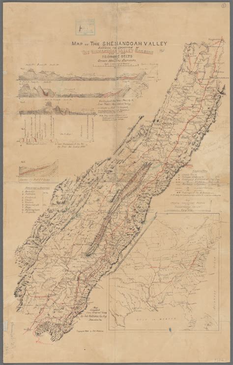 Map Of The Shenandoah Valley Nypl Digital Collections