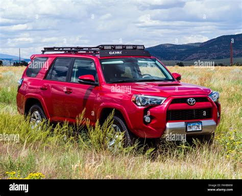 Red 2015 Toyota 4runner Trail Premium Central Colorado Usa Stock