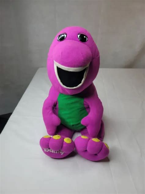 Vintage 1992 Barney Playskool Talking 18 Plush Toy Dinosaur Tested 100