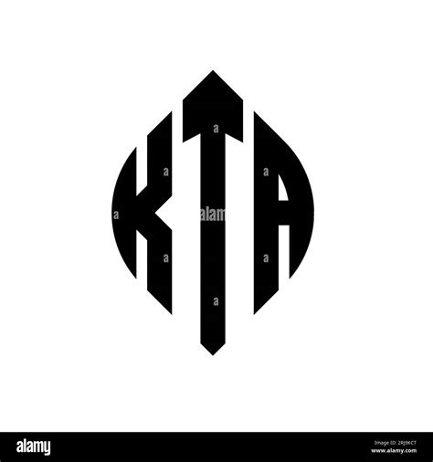 Kta Circle Letter Logo Design With Circle And Ellipse Shape Kta Ellipse Letters With
