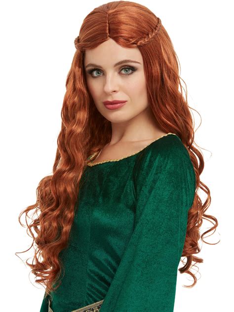 Womens Medieval Northern Queen Wig