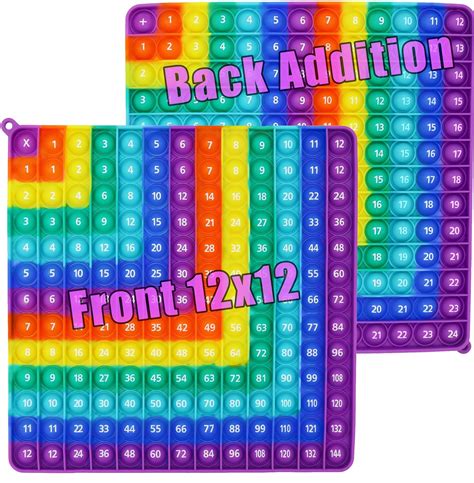 Buy Petbsnvb Multiplication 12x12 And Addition 1 12 Pop Bubble Math