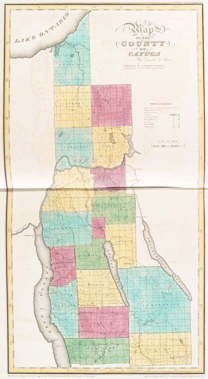 Map Of The County Of Cayuga Nypl Digital Collections