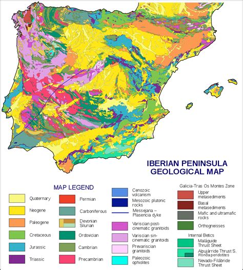 Iberian Peninsula Map With Labels