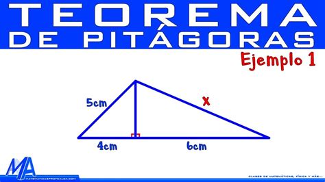 Teorema De Pitágoras Ejercicio De Práctica Youtube