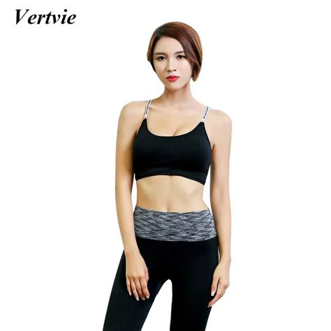 Vertvie Brand Quick Dry Sport Bra Women Professional Shockproof Yoga Bra Breathable Fitness Yoga