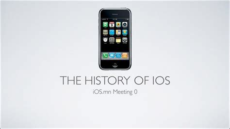 History Of Ios