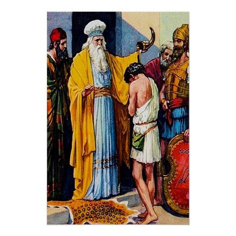 1 Samuel 161 13 Samuel Anoints David As King Poster Zazzle 1