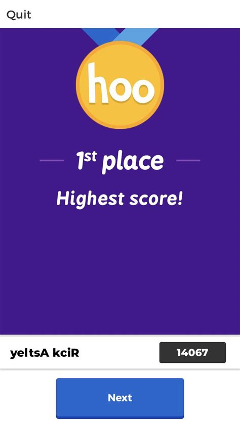 Got First Place In Kahoot Rteenagers
