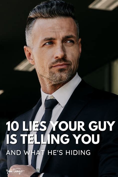 10 Lies Your Guy Is Telling You — And What Hes Hiding Why Men Lie